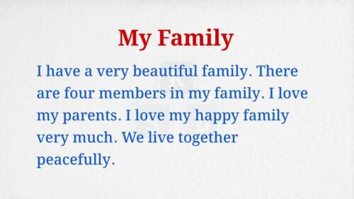 My Family Paragraph