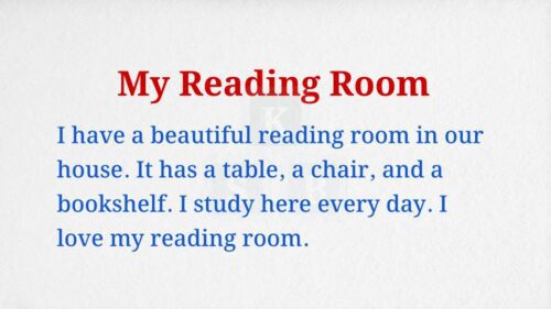 My Reading Room Paragraph