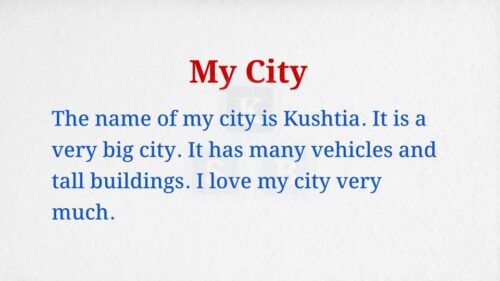 My City Paragraph