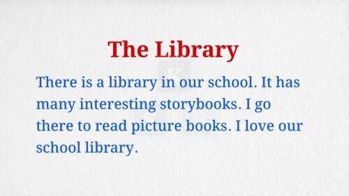 The Library Paragraph