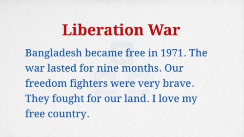 Liberation War Paragraph