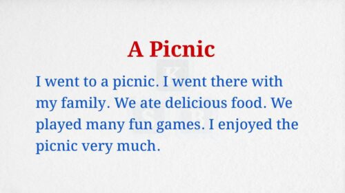 A Picnic Paragraph