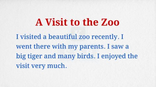 A Visit to the Zoo Paragraph