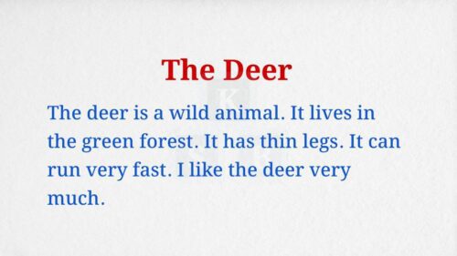 The Deer Paragraph