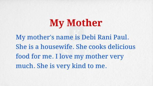 My Mother Paragraph