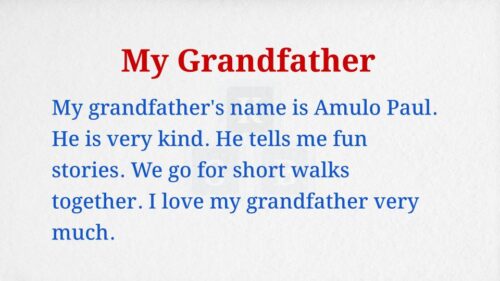 My Grandfather Paragraph